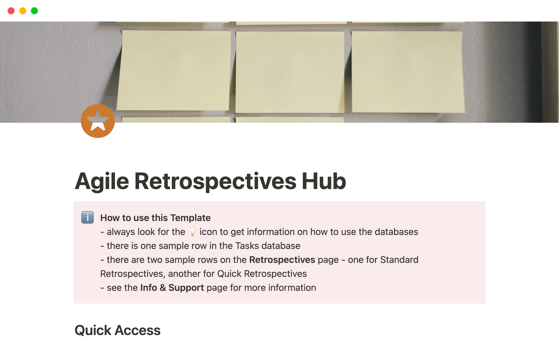 This template will help your team to fulfill the reason for doing retrospectives - to identify areas for improvement and make the necessary adjustments to become more efficient and effective.