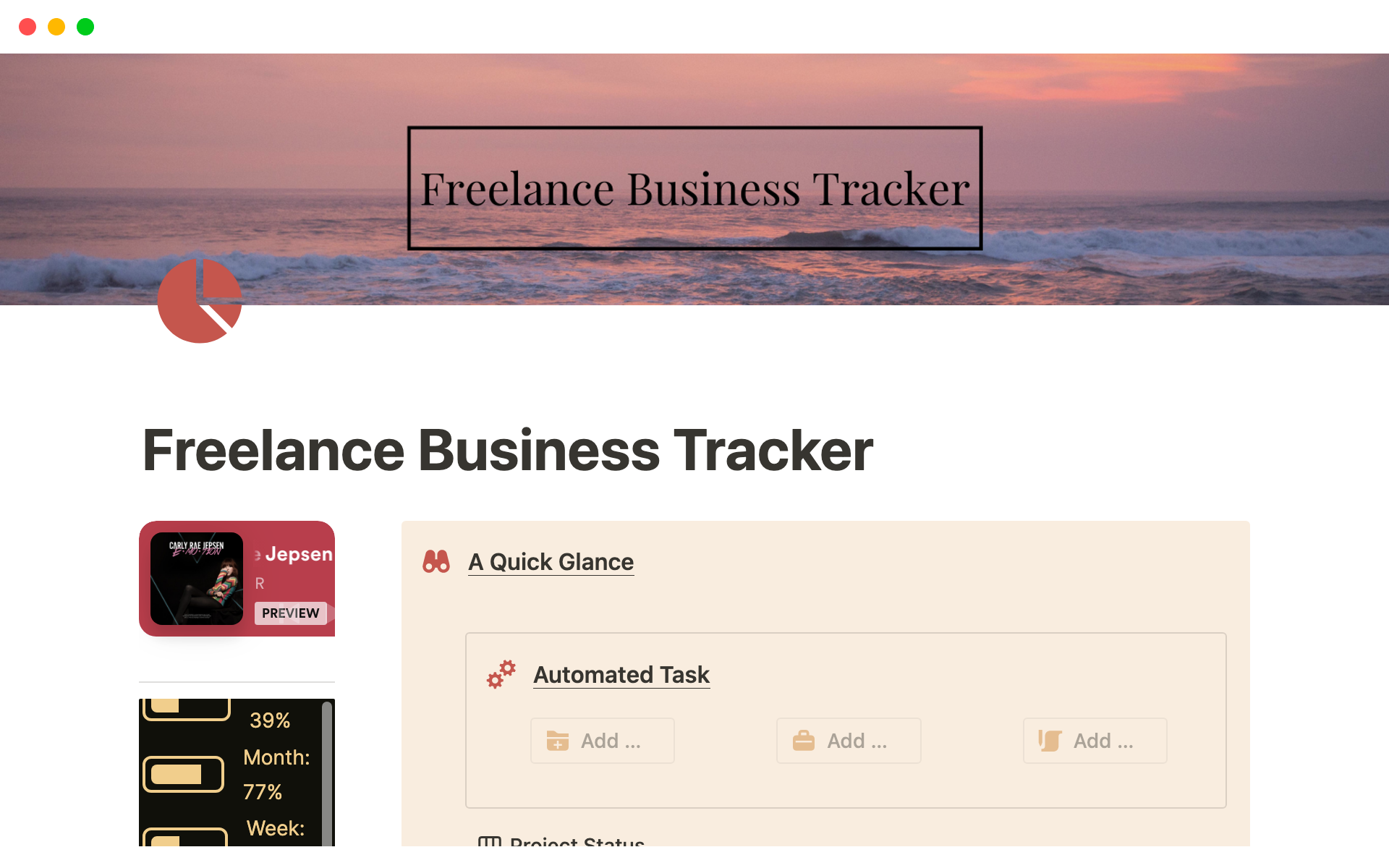 It is useful for freelancers to track all their projects, clients and invoices from a single platform.