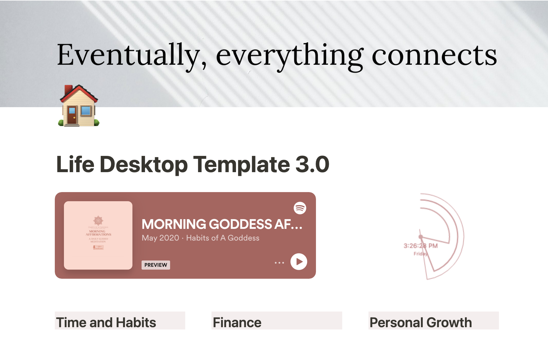 A template preview for Life Desktop Template 3.0 